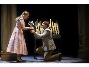 From left: Anwyn Musico (Clara) and Louie Rossetti (Fabrizio) in The Light in the Piazza.