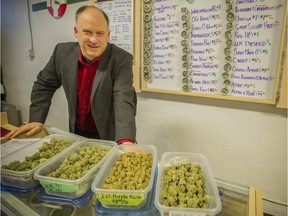 Dana Larsen is a director at The Dispensary on East Hastings Street in Vancouver