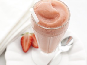 Rhubarb Strawberry Slush.