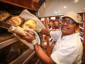 Bishwa Pati at Cobs Bread at 3433  22 St S.W.