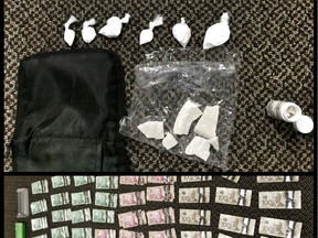 Officers with ALERT executed a search warrant at a Medicine Hat home in the 700 block of 12th Street N.W. following a one-month drug trafficking investigation on March 30, 2016, and seized $35,000 in drugs and cash.