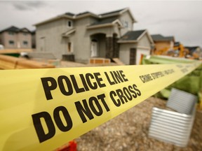 The scene of the homicide on Panatella View in northwest Calgary on June 4, 2010.