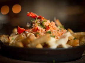 Lobster poutine created by chef Xavier Lacaze at  Briggs Kitchen + Bar.