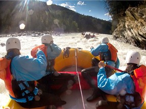 Rafting at Golden, B.C.