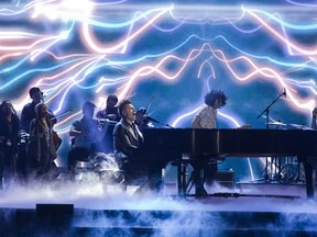 Shawn Hook takes the stage during rehearsal for THE 2016 JUNO AWARDS broadcast in Calgary.