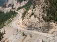 The last section of Trans-Canada Highway in the Kicking Horse Canyon near Golden B.C. planned for future improvements. Construction of any new road to access the river here would be difficult and costly.