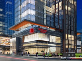 The SilverBirch Hotels and Resorts development at 10th Avenue and 5th Street S.W. will include a 34-storey extended stay hotel, a 10,000-square-foot conference centre and a 33-storey residential tower. The recently started project is scheduled to be completed in 2019.