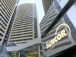 The Suncor offices are pictured in downtown Calgary.