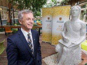 Former astronaut and current chancellor of the school, Dr. Robert Thirsk stands for a photo at the University of Calgary campus on Thursday, April 28, 2016. The university is celebrating its 50th year.