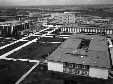 The University of Calgary campus in 1968.