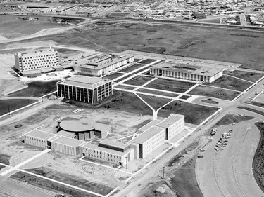 The University of Calgary campus in 1966.