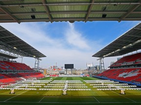 The newly renovated BMO field awaits the Toronto FC's first home game in Toronto, Ont. on Wednesday May 4, 2016. Dave Abel/Toronto Sun/Postmedia Network