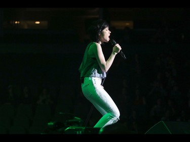 Carly Rae Jepsen performs at the Scotiabank Saddledome in Calgary, Ab., on Friday May 13, 2016. Mike Drew/Postmedia