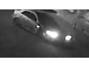At approximately 5:45 a.m. on Wednesday, March 16, 2016, shots were fired into a house in the 0-100 block of Springbank Mews S.W. CCTV footage shows an unknown vehicle in the area during the time of the offence. It is believed to be a 2004 – 2008 Acura TL.