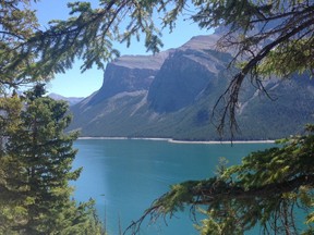 A view of Lake Minnewanka during a hike in June 2015.