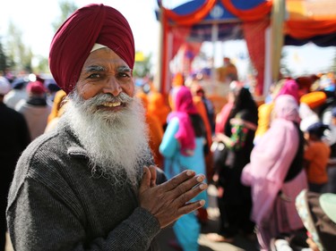 Thousands of Calgarians take part in the Nagar Kirtan parade in Martindale on Saturday, May 14, 2016. The Nagar Kirtan is a Sikh tradition in which the procession sings hymns and hands out food as they walk through the community.