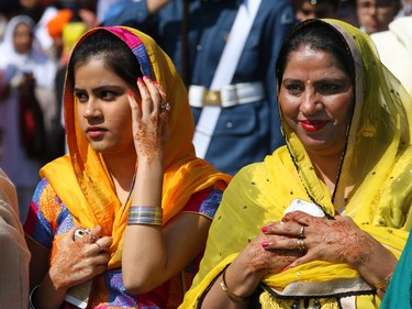 Thousands of Calgarians take in the Nagar Kirtan parade in Martindale on Saturday, May 14, 2016. The Nagar Kirtan is a Sikh tradition in which the procession sings hymns and hands out food as they walk through the community.