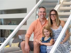 Jason and Christine Francoeur, with their daughter Elle, are looking forward to spending time at their second home at Meridian Beach.