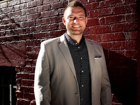 Dave Bonk, founder of Hearts and Hammers, a  charity that helps seniors and those with mobility challenges, poses for a photo in Calgary, Alta., on Saturday May 7, 2016. Leah Hennel/Postmedia