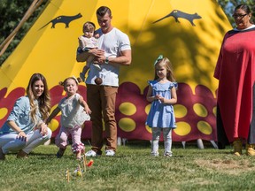 Families can enjoy hours of fun at Heritage Park, including playing some traditional aboriginal games in the First Nations’ encampment.