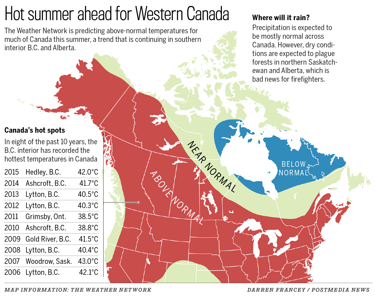 Calgary Expecting Hotter Than Usual Temperatures, Average Rainfall For 