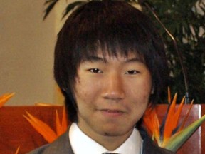 Cochrane RCMP released this photo of Sehyun Edmund Lim who also goes by Edmund Lim. The 19-year-old's body was found at a remote location near the intersection of Highway 22 and Highway 8, near Cochrane on May 5, 2016.