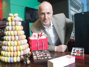 Jean Marc Mons with a few of the delicacies he sells.