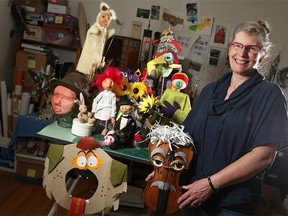 Wendy Passmore-Godfrey is Artistic Director for the WP Puppet Theatre Society and chairing the Puppet Power Conference in Calgary next week. She was photographed with some of her favourite puppets on Wednesday, May 18, 2016.