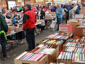 Plenty of great books still fill the tables at the Servant's Anonymous annual book sale at Crossroads Market. The sale continues May 13-15.