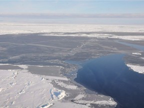 This 2014 photo provided by NOAA shows Arctic ice coverage.