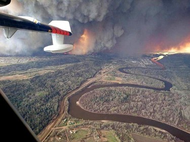 Slave Lake councillor Mark Missal released this photo of the Fort McMurray wildfire.