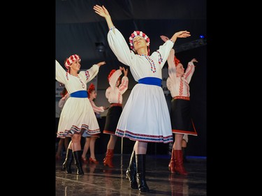 Leah Vollhoffer wears traditional Ukrainian dress representing the Transcarpathian region, at the Calgary Ukrainian Festival in Calgary on Sunday, June 5, 2016. Elizabeth Cameron/Postmedia