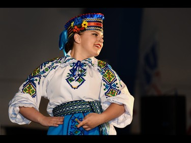 Dori Lee performs a traditional Ukrainian dance at the Calgary Ukrainian Festival, in Calgary on Sunday, June 5, 2016. There were more than 800 dancers who participated in the festival. Elizabeth Cameron/Postmedia