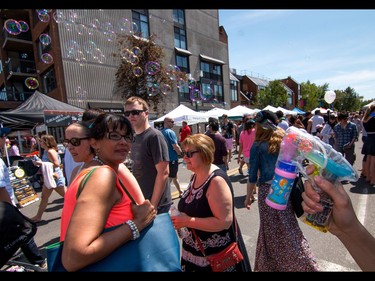 Bubbles at the annual 4th Street Lilac Festival in Calgary, Ab., on Sunday June 5, 2016. Mike Drew/Postmedia