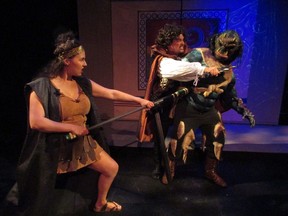 A scene from the Workshop Theatre production, Love and Warcraft. Credit: Workshop Theatre