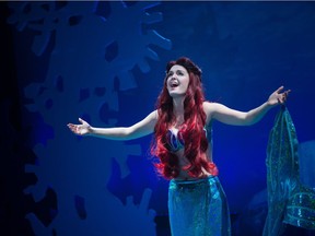 Janeen Derochie plays Ariel in Storybook Theatre's The Little Mermaid.