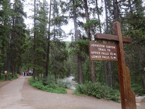 Hikes at Johnston Canyon, Banff National Park.