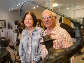 Don and Shirley Begg at their studio in Cochrane on Monday June 13, 2016.