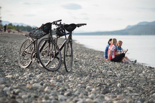 bikes and beach
