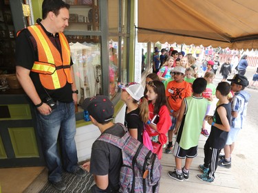 The Candy Store at Heritage Park needed crowd control as over 7000 Calgary AMA School Safety Patrollers enjoyed a fun-filled day appreciation day at Heritage Park on Thursday June 9, 2016. Patrollers have been keeping kids safe in crosswalks for 79 years since 1937.