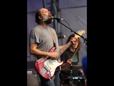Built to Spill lead singer Doug Martsch performs in Calgary's Olympic Plaza during the Sled Island Music Festival on Saturday June 25, 2016.
