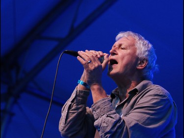 Guided by Voices lead singer Robert Pollard performs in Calgary's Olympic Plaza during the Sled Island Music Festival on Saturday June 25, 2016.