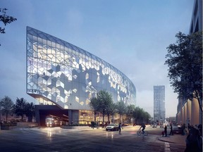 A rendering of the new Central Library.
