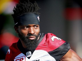 Calgary Stampeders player-turned-DBs coach Josh Bell is looking for more interceptions from his crew. Postmedia file photo.