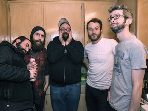 Calgary punk band Julius Sumner Miller, from left, Glen Murdock, John Byskal, Darren Ollinger, Sean Hamilton and Jordan Barrett.