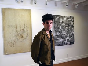 Dylan Cameron is curating Digital Stone Age a visual arts show by multiple artists at the Truck Gallery. He was photographed in the gallery on Tuesday May 31, 2016. Gavin Young/Postmedia