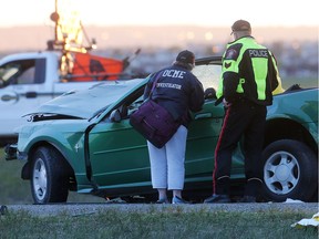 Deerfoot Trail, near Country Hills Blvd, has been shut down as emergency crews deal with a fatal crash.