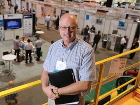 Frank Wood was photographed at the Global Petroleum Show on Tuesday, June 7, 2016. Recently laid off Wood was hoping to connect with potential employers.