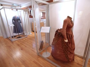 Wedding dresses are on display in a new exhibition at Lougheed House called "Something Old, Something New: 125 Years of Wedding Fashion" photographed on Wednesday June 8, 2016.  Gavin Young/Postmedia