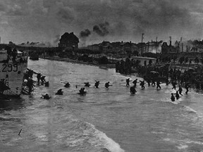 Canadians come ashore at Juno Beach on D-Day, June 6, 1944.